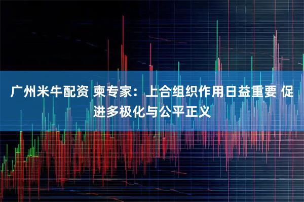 广州米牛配资 柬专家：上合组织作用日益重要 促进多极化与公平正义