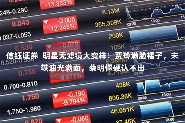 信钰证券  明星无滤镜大变样！贾玲满脸褶子，宋轶油光满面，蔡明僵硬认不出